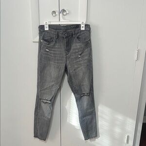 Blank NYC Charcoal Distressed Skinny Jeans